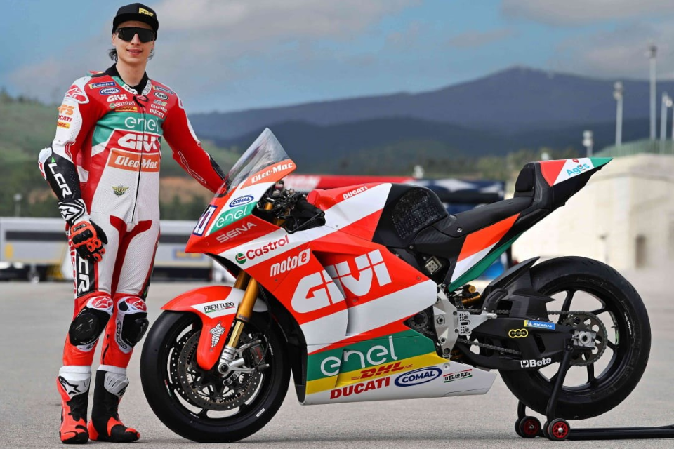 MotoE, Emak torna in pista con l’LCR E-Team: Oleo-Mac ed Efco sono sponsor di Mattia Casadei ed Eric Granado